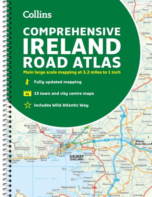 Comprehensive Road Atlas Ireland (Spiral Bound)