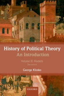 History of Political Theory: An Introduction : Volume II: Modern