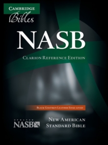 NASB Clarion Reference Bible, Black Edge-lined Goatskin Leather, NS486:XE