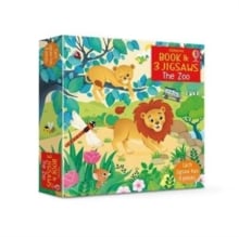 Usborne Book and 3 Jigsaws: The Zoo