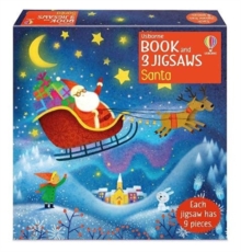 Usborne Book and 3 Jigsaws : Santa
