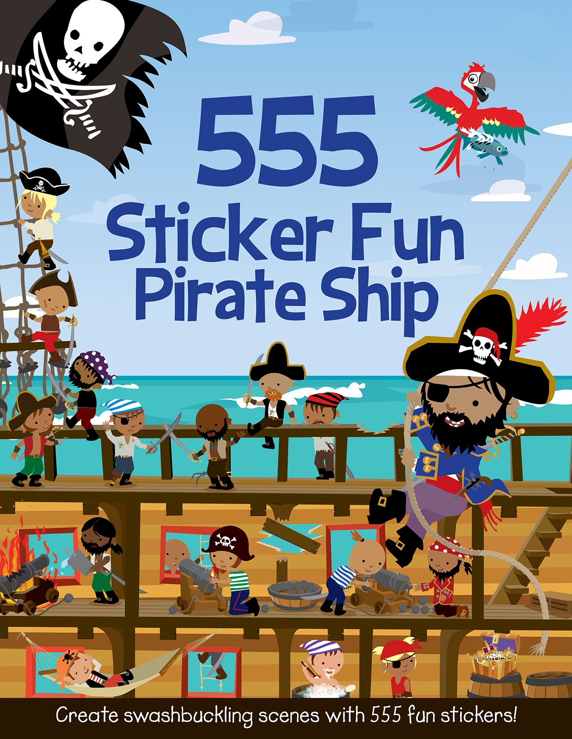 555 Sticker Fun Pirate Ship (Series Sticker Fun)