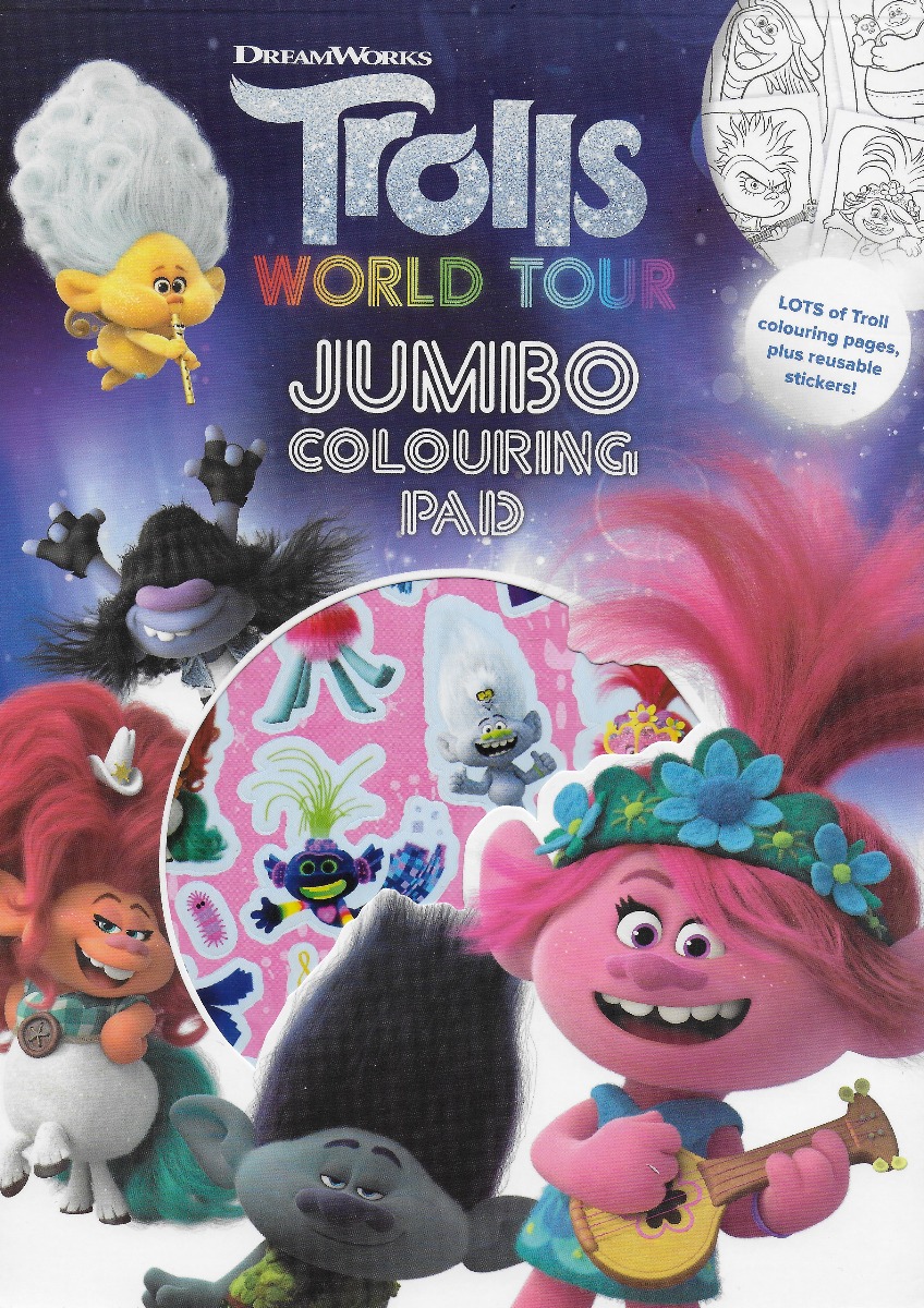 Trolls World Tour Jumbo Colouring Pad