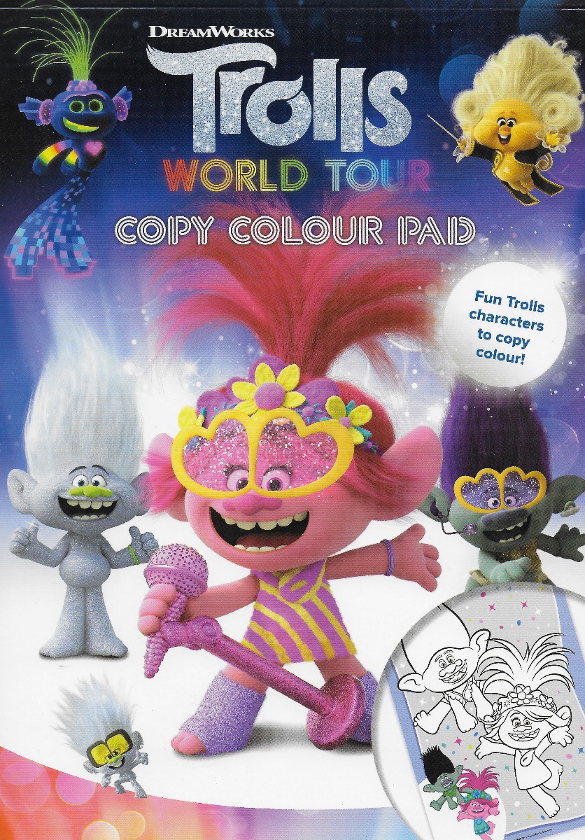 Trolls World Tour Copy Colour Pad