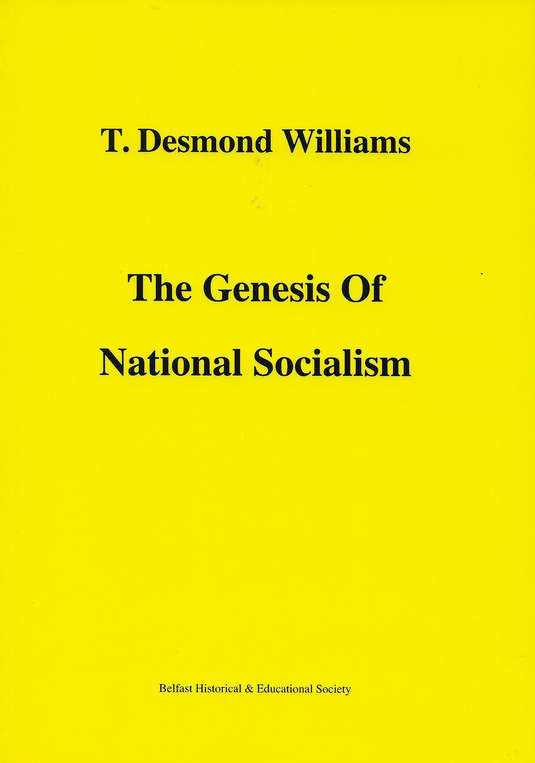 The Genesis Of National Socialism