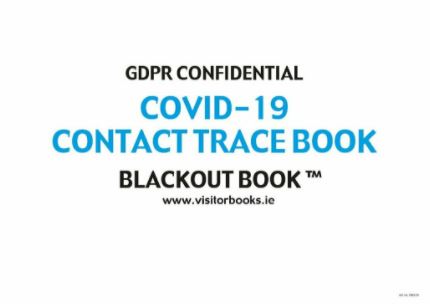 COVID-19 Contact Trace Book : Blackout Book