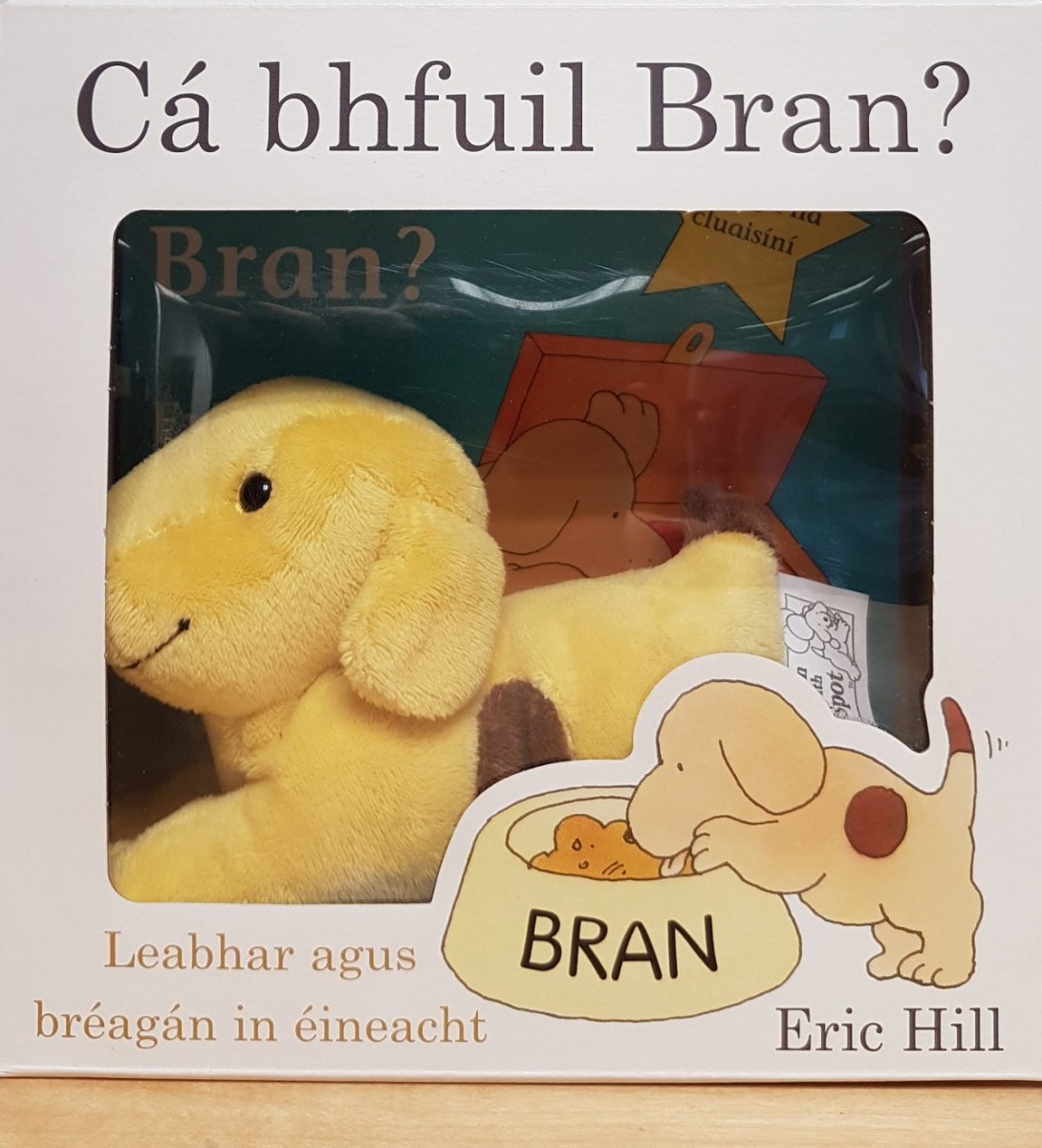 Cá bhfuil Bran? leabhar agus bréagán in éineacht