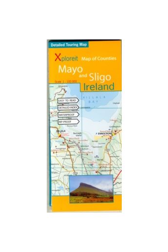 Xploreit Map of Counties Mayo and Sligo Ireland 1:100, 000