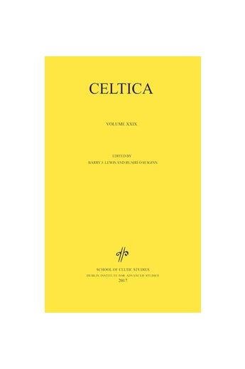 Celtica: Journal of the School of Celtic Studies (Vol. 29)