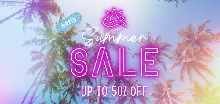 Summer Sale promotion offering up to 50% off select books