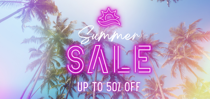 Summer Sale promotion offering up to 50% off select books